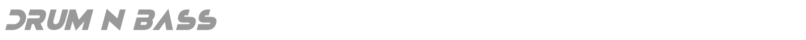 Drum N Bass font preview